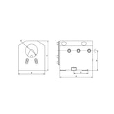 BMT Boring Bar Holder, Internal Coolant  BMT45MID-25-NH65 - Makotools Industrial Supply Tools for Metal Cutting